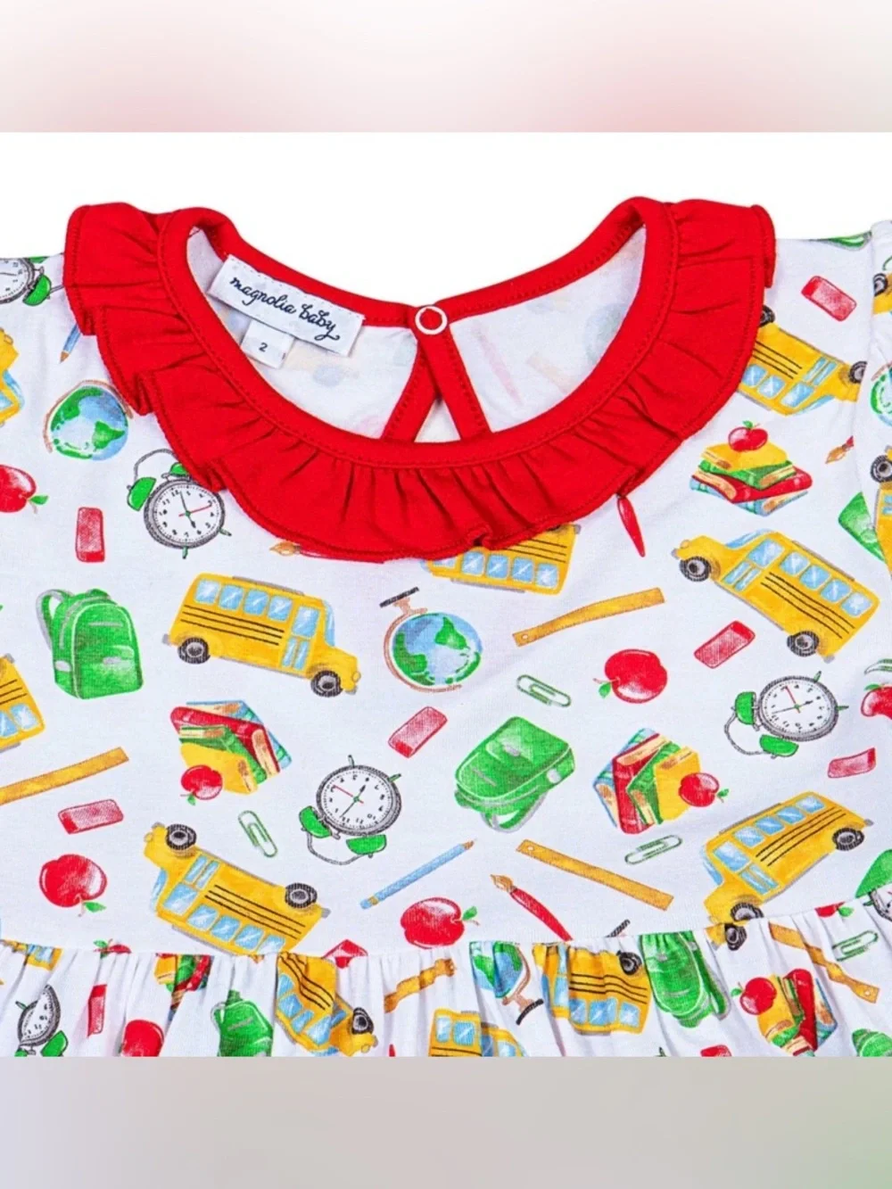 MAGNOLIA BABY Smarty Pants Printed S/S Toddler Dress - 2T